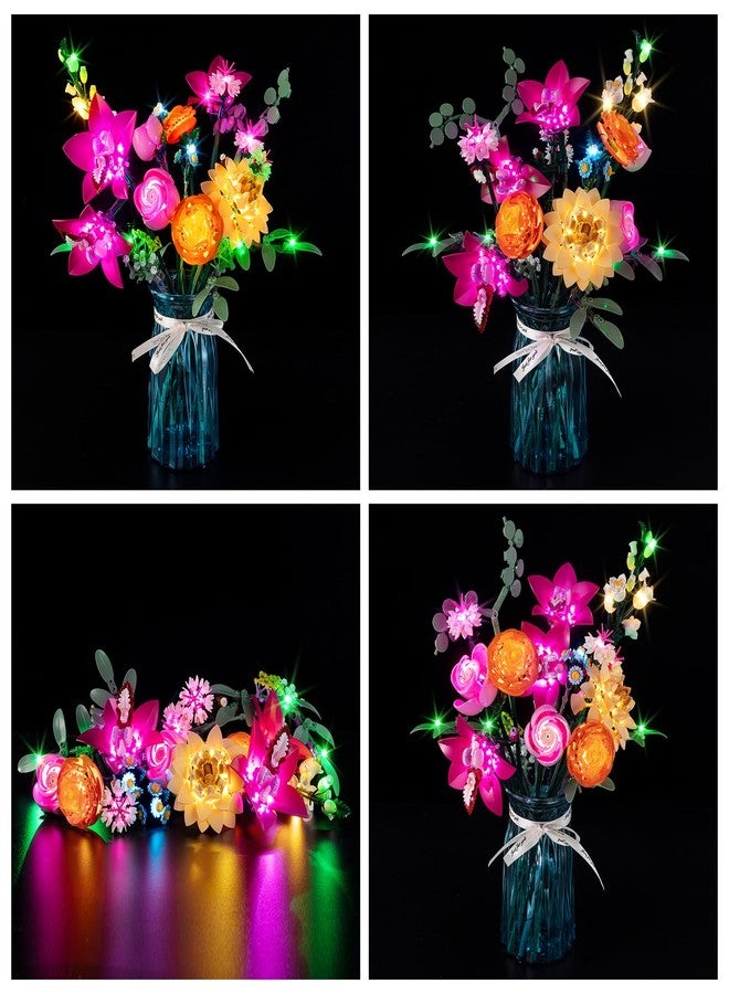 Kyglaring LED Light Kit Compatible with Lego 10342 Set, Lighting Accessories for Botanicals Pretty Pink Flower Bouquet, Lights Only (Model Not Included), Classic Version. - Image 2